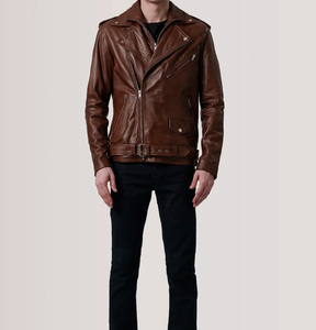 Chaquetas de Cuero Genuino Hechas a Mano para Hombre, Estilo Vintage, Nueva Llegada, Alta Calidad, Estilo Motero, para Senderismo al Aire Libre, Aspecto Elegante - Product Image 2