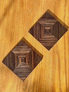 High Quality Classic Style Eco-Friendly Customizable Walnut <b>Coasters</b> <b>Set</b> Home Insulated Coffee Tea Mats Pads Natural Color - Product Image 5