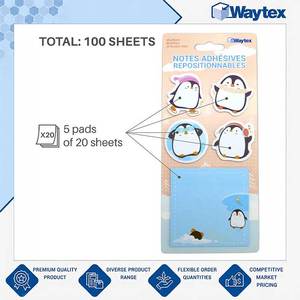 Quantité en gros disponible, notes autocollantes répositionnables fantaisie 100 pingouins de haute qualité au prix du marché - Product Image 3
