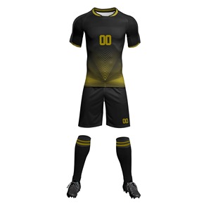Ensemble de maillots de football personnalisés pour hommes, bleu, géométrique, col en V, manches courtes, évacuation de l'humidité, coupe athlétique, toutes saisons - Product Image 6