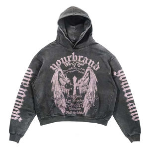 Étiquettes personnalisées Marque propre Fabricant de vêtements streetwear Vente en gros Remise en gros Patch déchiré Denim Coton 100% Grammage lourd Oversize - Product Image 3