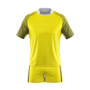 Ensemble de maillots de football personnalisés en gros – Uniforme d'équipe de football par sublimation avec maillot et short - Product Image 1