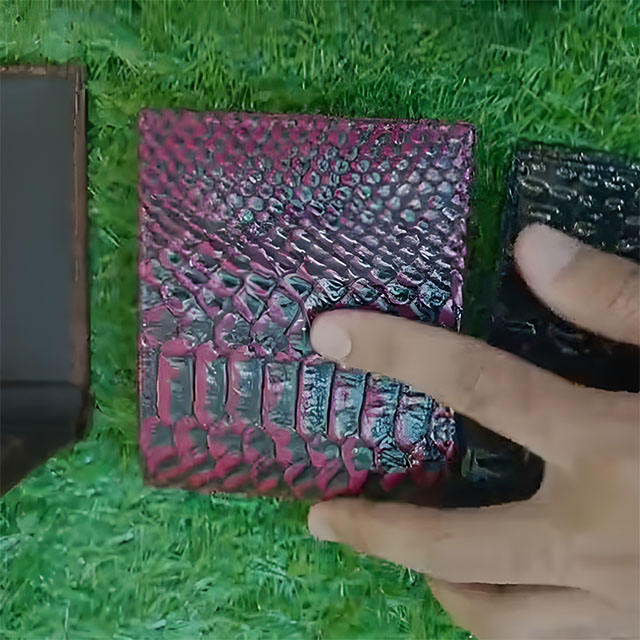 สีชมพูบานเย็นและสีดำ