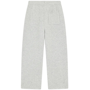 Pantalon de jogging en maille gris à jambe large, taille élastique, décontracté, unisexe, coupe confortable, style urbain moderne - Product Image 2