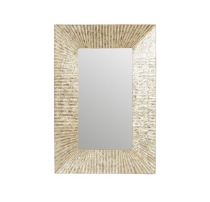 Miroir rectangulaire en nacre, incrustation de coquillages naturels, vente en gros directe du fabricant, pour la décoration intérieure. - Product Image 1