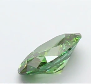 Diamants CVD de 2,50 carats, couleur vert forêt intense fantaisie, forme ovale, clarté VS2, certifiés IGI, diamants en vrac, bijoux sur mesure CVD. - Product Image 3