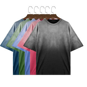 Camisetas Nuevas 2026 de Algodón Grueso con Efecto Desgastado, Cuello Redondo, Manga Corta, Estilo Vintage para Hombre - Product Image 4