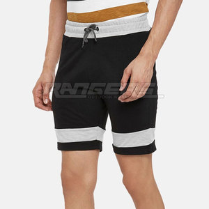 Shorts de sport noirs pour hommes, légers, absorbants la transpiration, taille élastique, vente en gros OEM, shorts athlétiques en vrac - Product Image 3