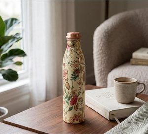 El Mejor Regalo para Diwali: Botella de Cobre Esmaltado Hecha a Mano con Acabado Brillante y Decorativo - Product Image 2