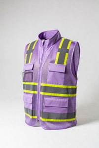 Men's Lightweight Durable Construction Work Safety Vest Men's Security Protection Duty Work Vest - Product Image 1