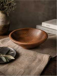 Tazón de Madera de Acacia de Buena Calidad con Juego de Cucharas para Utensilios de Cocina y Hostelería, Exportación de la India - Product Image 4