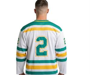 Custom Ice Hockey Jersey Adult Quick Dry <b>Polyester</b> Team Uniform V Neck Sports <b>Shirt</b> with Logo Name Printing - Product Image 2