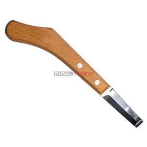 Couteau de fermeur Mustad réutilisable en acier inoxydable allemand, lame large double, manche en bois blanc, usage vétérinaire professionnel - Product Image 3