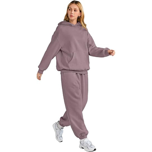 Conjunto Deportivo con Capucha para Mujer, Talla Personalizada, Sudadera Holgada de Manga Larga y Pantalones Deportivos, Ropa Casual Transpirable 2026 - Product Image 3