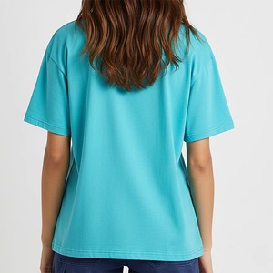 T-shirt Femme Personnalisé en Coton 100% Coupe Classique avec Appliques, Impression Sérigraphique OEM, Style Streetwear Respirant pour l'Été – Vente en Gros - Product Image 5