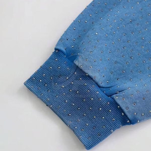 Sudadera con Capucha de Algodón con Pedrería, Cómoda y Básica, MOQ Bajo, Perfecta para Uso Casual, Tela Suave con Diseño Elegante - Product Image 5