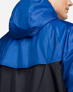 Veste de sport décontractée pour homme à capuche coupe-vent avec blocs de couleur et fermeture éclair en polyester pour l'automne - Product Image 3