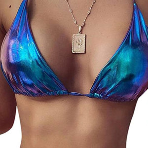 Ensemble de maillots de bain tendance pour femmes, bikini deux pièces, soutien-gorge et culotte, logo personnalisé, tenue de plage d'été, ensemble de bikini - Product Image 2
