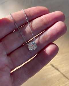 CVD Lab Diamond Pendant <b>Necklace</b> 14K 18K Real Gold Dainty Prong Set <b>Necklace</b> Factory Price Custom Jewelry Supplier 1 2 3 carat - Product Image 3