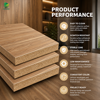 Panneau de particules MFC Jinbase FF3124 Chêne Classique 18mm, finition E0, première qualité, 3 couches, découpé sur mesure pour mobilier d'hôtel et de bureau