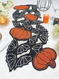Alfombrillas de Lujo Hechas a Mano, Ecológicas, Duraderas, Ajustables, Ligeras, de Poliéster y Algodón, con Diseño Bohemio de Calabaza de Forma Irregular - Product Image 2