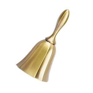 Campana de mano de latón de primera calidad para la escuela, el aula, la señalización de atención del profesor, herramienta de sonido decorativa. - Product Image 5