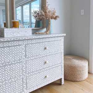 Bone Inlay Small <b>Drawer</b> Direct Factory Sale Bone Inlay Material Bedroom Furniture <b>2</b> <b>Drawer</b> <b>Chest</b> for living rooms - Product Image 2