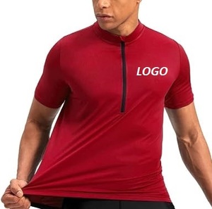 Short Sleeve Lightweight Breathable Four-Way Stretch Sweat-Wicking Trail <b>Cycling</b> Jerseys Custom MTB Racing Zipper <b>Cycling</b> Jersey - Product Image 6