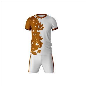 ชุดฟุตบอลแบบกำหนดเองสำหรับผู้ชายและผู้หญิง พร้อมโลโก้และหมายเลขทีม คุณภาพพรีเมียม เสื้อและกางเกงขาสั้นแห้งเร็วสำหรับฤดูร้อน - Product Image 1