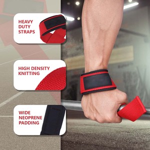 Weightlifting Wrist Straps Adjustable Heavy with Fabric Support for <b>Strength</b> <b>Training</b> and Gym Workouts - Product Image 4