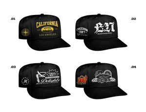 Gorras Snapback Personalizadas de Colección de Alta Gama con Bordado 3D de California, Gorras Deportivas de Hip Hop de 5 Paneles de Algodón para Hombre - Product Image 1