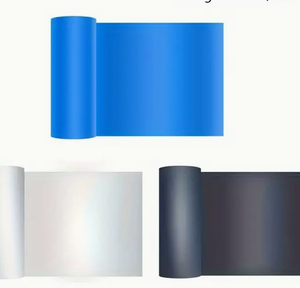 Hoja impermeable HDPE plateada 10cm x 10m Disponible en 0,5-3mm Peel and Stick para edificios industriales - Product Image 4