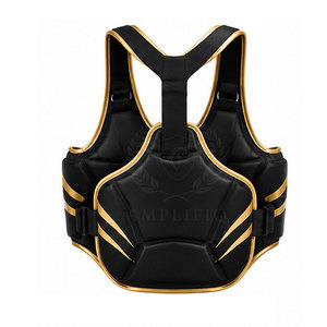 Protection de poitrine rembourrée en cuir respirant et léger, respectueuse de l'environnement, pour la boxe, le MMA, le kickboxing, les arts martiaux, la lutte et l'entraînement - Product Image 2