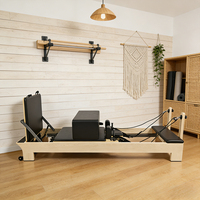 Equipo de Pilates Reformer de Arce de Alta Calidad, Máquina de Pilates Reformer de Arce para Centros de Actividad para Personas Mayores