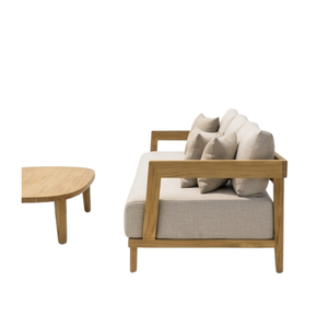 Ensemble de meubles d'extérieur de luxe ARTERRA en teck, canapé profond, fauteuil et table basse de qualité supérieure pour projets de villas et complexes hôteliers - Product Image 1