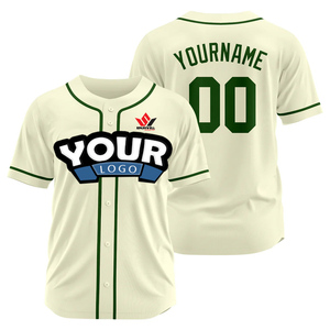 Camiseta Deportiva de Béisbol para Hombre, Manga Corta, Transpirable, de Poliéster, con Cierre de Botones y Logotipo Serigrafiado - Product Image 4