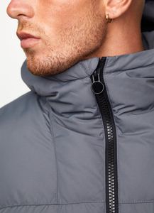 Chaqueta de Plumón de Invierno para Hombre, Diseño 2026, con Cierre, Cuello Alto, Relleno de Algodón, Reversible - Product Image 4