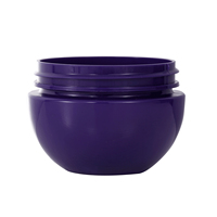 Xypackaging Pots cosmétiques vides ronds en plastique PET pour crème, 100 ml 3,4 oz, violets, avec filetage 68 mm, pour masque facial