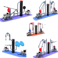Appareil d'entraînement pour les membres supérieurs et disque de torsion lombaire, équipement de fitness accessible conçu spécifiquement pour les utilisateurs de fauteuil roulant.