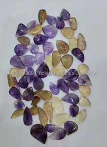 พลอยอเมทิสต์ซิทรีนจากธรรมชาติขายส่งจำนวนมากทำด้วยมือด้วยรูปทรงผสมรวมถึงใบยอดนิยมเพื่อความงามที่ไม่เหมือนใคร - Product Image 3