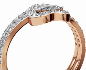 เครื่องประดับเพชร 0.909 กะรัต 56 เม็ด ทองคำแท้ 9k 14k 18k สีเหลือง สีโรสโกลด์ สีขาว ประดับอัญมณีแท้ เครื่องประดับชั้นดี ของขวัญสุดหรูสำหรับเธอ - Product Image 3