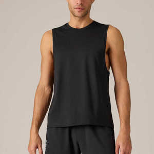 Camiseta Deportiva sin Mangas para Hombre Hawk Eye Sports, Cuello Redondo, Secado Rápido, Transpirable, Informal, Tejido Sólido de Spandex/Algodón para Entrenamiento y Fitness - Product Image 5