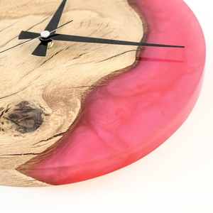 Epoxy Resin Wall <b>Clock</b> Moden Wood Industrial Transparent Color Wall <b>Clock</b> Home Decor Resin Wood <b>Clock</b> - Product Image 5
