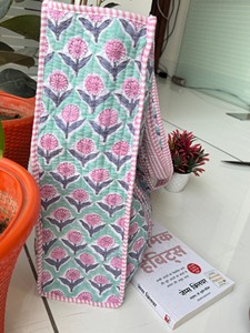 Bolsa de Compras Elegante, Ligera, Acolchada a Máquina, Hecha a Mano, Estampada a Mano, Bolsa de Fin de Semana, Bolsa Grande, Estampada a Mano en India - Product Image 2