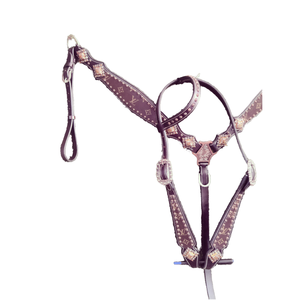 Caballo occidental de calidad superior Split Ear Headstall Último diseño Herramientas Tallado Equitación ecuestre Tachuela Precio competitivo - Product Image 1