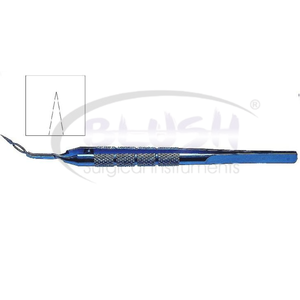 Pinzas Akahoshi Prechopper Hard Nucleus Angled de Titanio para Cirugía Oftálmica de Cataratas de Blush Surgical - Product Image 3
