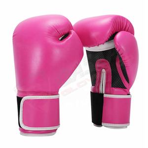 Synthetic-Leather Four-Layers of Natural-Foam MMA-Sparring OEM Custom Genuine Shined-Leather Boxing <b>Gloves</b> - Product Image 3