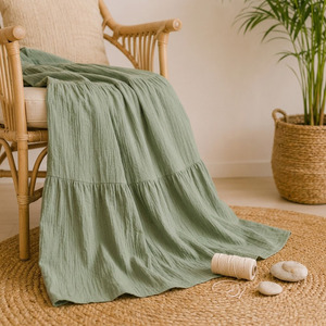 Ensemble de pyjama et de vêtements d'intérieur pour femmes en gaze de coton tissée, respirant - Product Image 6