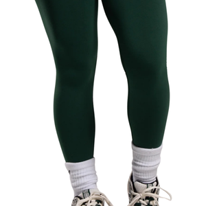 Legging de sport vert forêt pour femme, taille haute, sans couture, à compression, pour gym, fitness, yoga, entraînement, course à pied, anti-transpiration, extensible, athlétique A - Product Image 6
