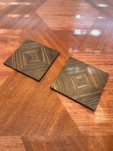 High Quality Classic Style Eco-Friendly Customizable Walnut <b>Coasters</b> <b>Set</b> Home Insulated Coffee Tea Mats Pads Natural Color - Product Image 4